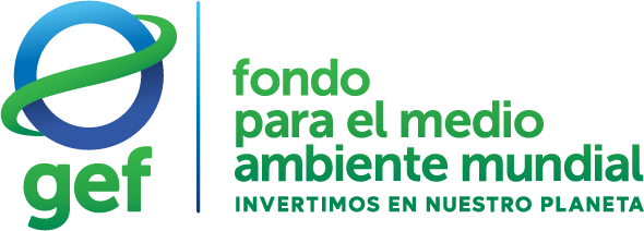 Logo del GEF-Fondo para el medio ambiente mundial (invertimos en nuestro planeta)